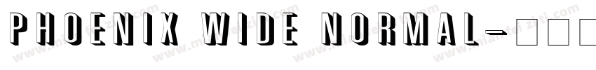Phoenix Wide Normal字体转换